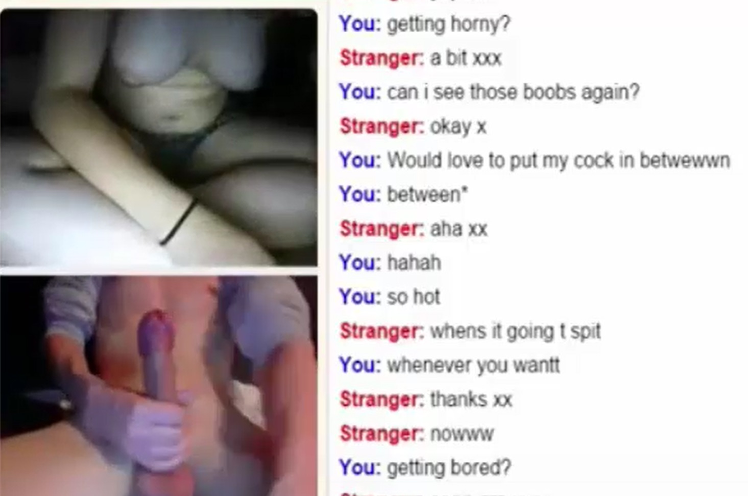 Watch as these hot omegle girls make guys cum again and again!